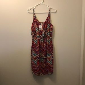 Spaghetti strap mid thigh casual dress